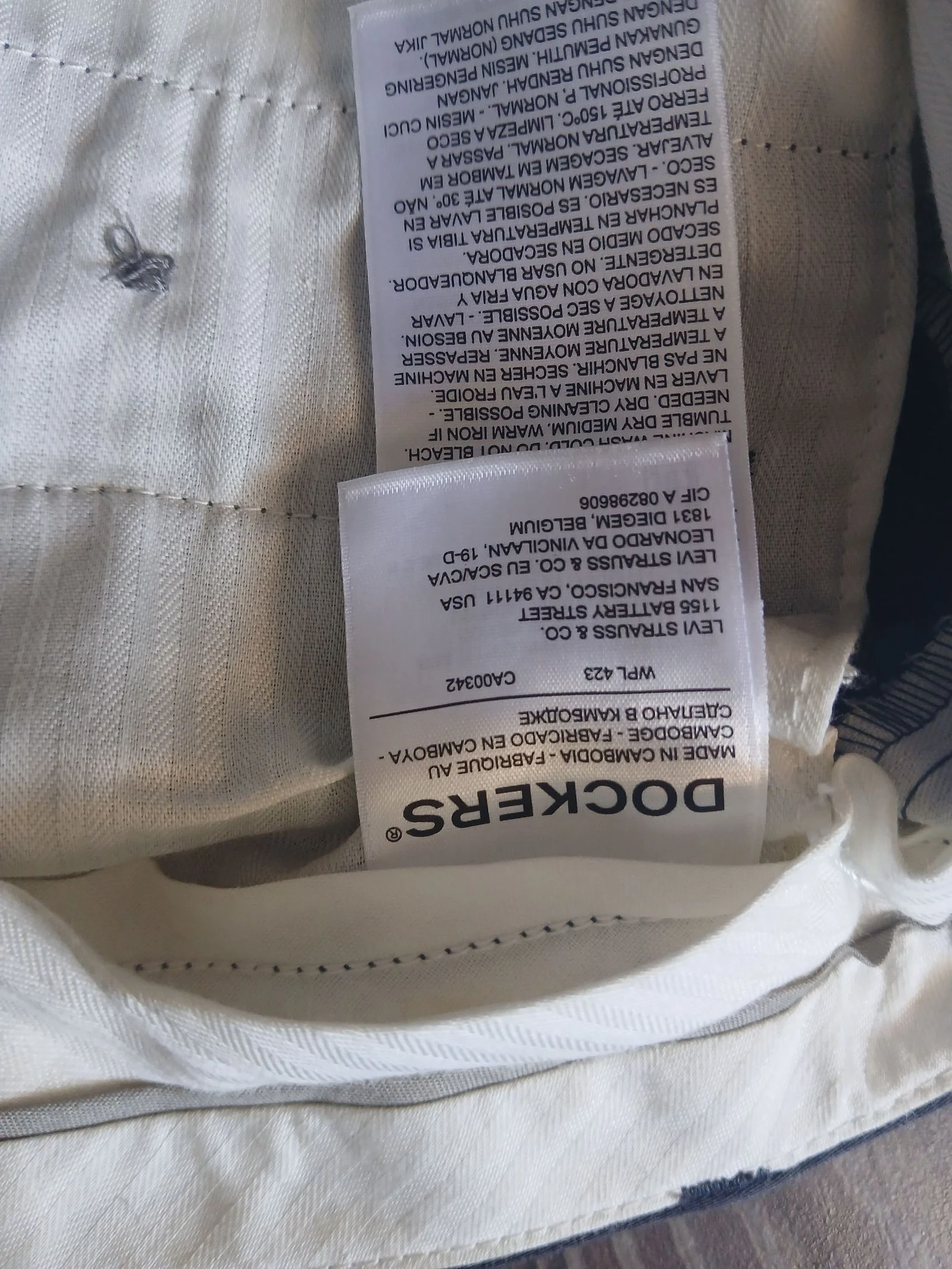 Dockers Extra Slim Fit Chinos Broeken Donkergrijs Maat L Smart Casual Broeken – photo 9